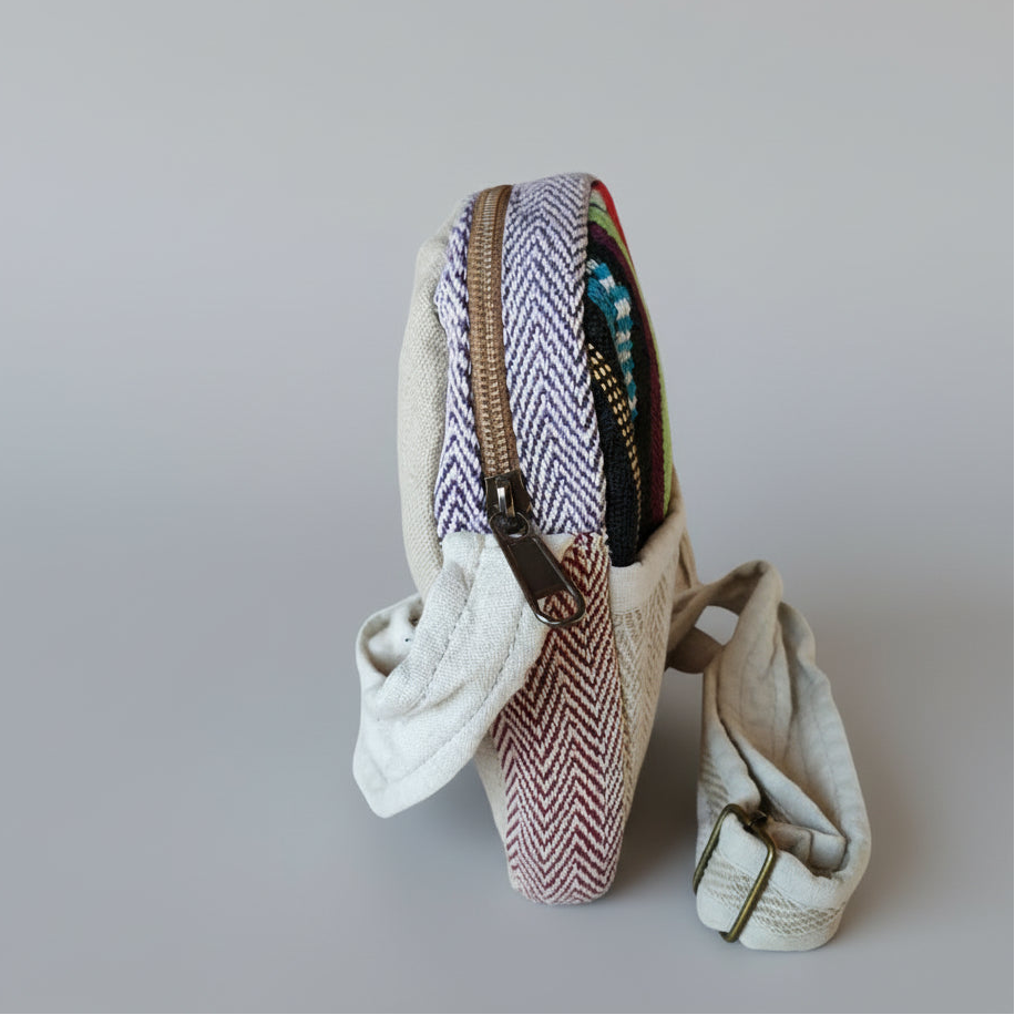 Umhängetasche aus Hanf-Baumwolle