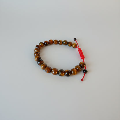 Tigerauge-Halskette und Armband-Set