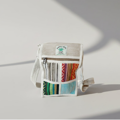 Kleine Baumwolle-Hanf Schultertasche